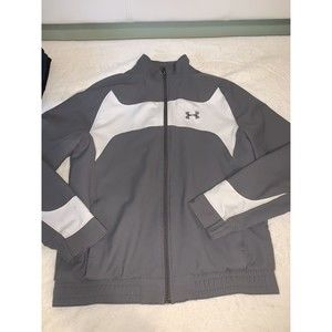 Under Armor Warm Up Jacket Grey White Women’s Medium